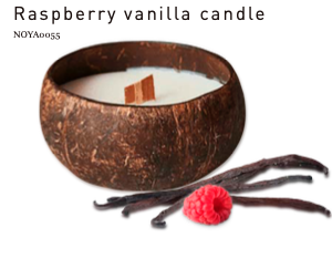 Coconut Candle – Scent : Raspberry-Vanilla